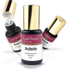 LashTrend Adele Eyelash Glue 5 ml (Black), Drying Time: 1 Second, Binding Strength: 6 to 8 Weeks | Extension Glue | Eyelash Extension