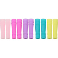 10 Pieces Silicone Scissor Cover Round Scissor Cap Scissor Sleeve Scissor Protector Scissors Tip Protector for Dead Skin Cuticle Scissors Multicolor
