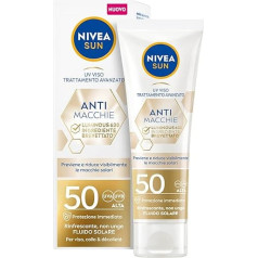 NIVEA Sun Anti-Stain Face Cream Luminous630 FP 50 in Tube, 40 ml, Sun Cream for Face 50 for an Even and Radiant Complexion, Face Cream with Hyaluronic Acid and Vitamin E for