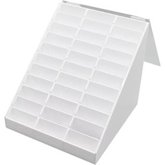 Healeved Uñas Postizas Decoradas Nail Art Display Board Nail Art Display Board for Nail Tips Fake Nail Holder Display Stand Mesh White Pack of 1