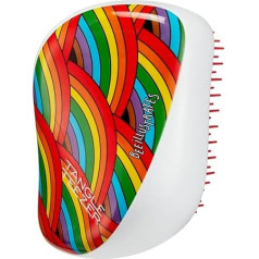 Tangle Teezer The Compact Styler Hair Brush for Detangling Wet and Dry Hair, Perfect for Travel and Travel (Pride)