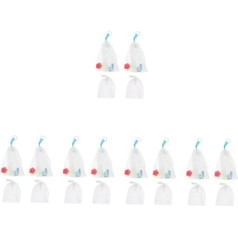 DOITOOL 20 Stk schäumendes Netz für Reinigungsmittel Seifenbeutelwäscher Auto- Gesichtsreiniger Gesichtswäsche Tragbare Luftpolstertaschen Seifensparbeutel