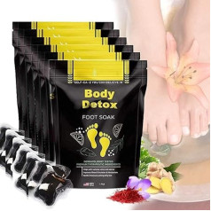 Herbal Detox & Shaping Cleansing Foot Soak Beads, Slimwe Body Detox Foot Soak for Improved Circulation, Relaxation and Weight Loss (Pack of 6)