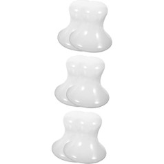 minkissy Massage Stone Board Spa Massager Neck Face Gemstone Roller Swelling Facial Skin Massager Massage Scraper Face Massager Guasha Tool Mushroom White