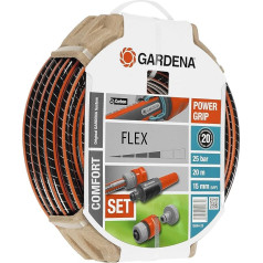 Gardena Flex Set Ø 15 mm with 20 m Hose, Lance and Irrigation Accessories, Standard, 5/8