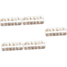 FRCOLOR 5 Boxes Nail Art Flat Drill Nail Diamonds Make Yourself Nail with Rhinestones Nail Diamonds Nail Decoration Nail Accessories Nail Stones Gel Nails Nail Decoration Nail Decoration Glass