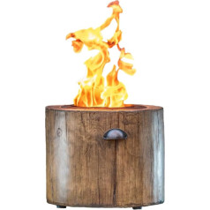 El Fuego Schwarze Feuerstelle, kein Holz erforderlich, 90% weniger CO2, kein Holzrauch, 3x günstiger zu betreiben als herkömmliche Feuerstelle, ideal für jeden Garten, Camping, Veranstaltungen im