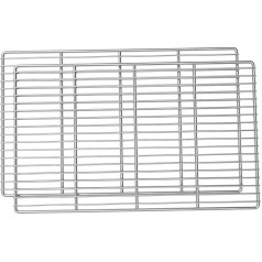LANEJOY Stainless Steel Cooking Grate, 53 x 32.5 cm (Pack of 2), Strong Load BBQ, Rectangular Replacement Grill Net, Multifunctional Grill Grates (SKW04A)