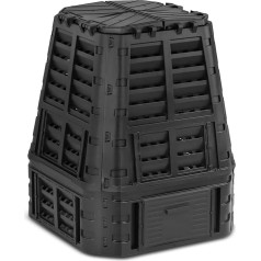 Composter XXL 740L BRIXO KOMPOBOX Vegetable Lawn Humus Waste Bin Kitchen 93.3 x 93.3 x 113 cm