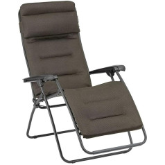 Lafuma Rsx Clip Aircomfort® Upholstered Recliner Chair Weightlessness Brown Taupe