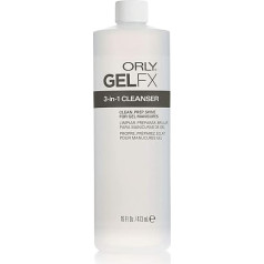 Orly GelFx 3-in-1 Cleanser Clean Prep and Shine Cleanser for All Gel Manicures 473 ml