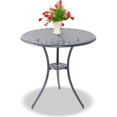 Centurion Supports OSHOWA Bistro Table Garden Patio Grey Cast Aluminium