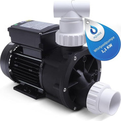 AQUADE Whirlpool Pump 1.1 kW 1100 W, 1.5 HS, 230 V 50 Hz, 27,000 l/h - Pool Pump up to 27 m3, SPA Pump Over 5,000 L Outdoor Whirlpool, Circulation Pump Whirlpool Pump with Pneumätik Switch