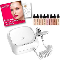 Aeroblend Airbrush Makeup Personal Starter Kit - Professional Cosmetic Airbrush Makeup System - LIGHT Foundation
