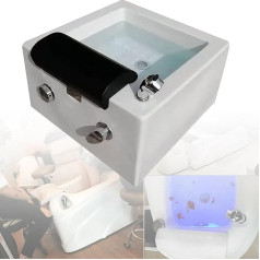 LQQYJSM Massage Foot Bath, Foot Bath, Heated Foot Bath, Pedicure Bowl, Pedicure Foot Bath with Square Waterfall Outlet and Acupuncture Point Massage for the Pedicure Chair