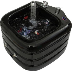 MBCEYLSTUB Pedicure Bowl, Colour Light Foot Bath, Hot and Cold Adjustment Foot Bath, Spa with Foot Therapy Bowl, Fatigue Relief, Foot Massage, Acrylic Foot Bath