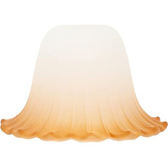 OSALADI Glass Lampshade Replacement Floral Frosted Lampshade European Lampshade Lighting Accessories for Pendant Lights Floor Wall Lamps 18 x 18 x 11. 5 cm