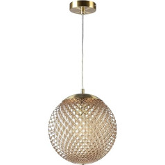 GTV - MUNO Pendant Light | Ceiling Light Glamour Styling | Pendant Lamp Glamour Style | Hanging Ceiling Light | Max. 250 V, 50/60 Hz, 1 x E27, Max. 25 W, Diameter 25 cm, IP20 | Cream