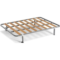 HOGAR24 ES Basic Slatted Frame + 4 Square Legs 26 cm 150 x 190 cm