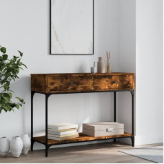 Rantry Konsolentisch aus Eichenholz, 100 x 34,5 x 75 cm, mehrschichtiges Holz, Möbel für Haus und Außen, Wohnzimmer, Schlafzimmer