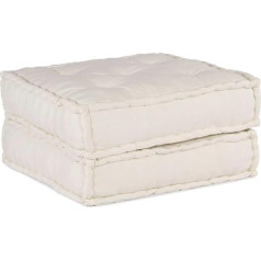 Vidaxl Pouf Modular Cream 70 x 70 x 36 cm Fabric Sofa, Seat Pouf, Sofa Bed, Modular Sofa, Pouf, Pallet Cushion, Fabric Sofa, Floor Sofa, Couch, Lounge