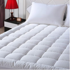 Easeland King Size Mattress Topper Quilted Mattress Protector Cotton 8-21