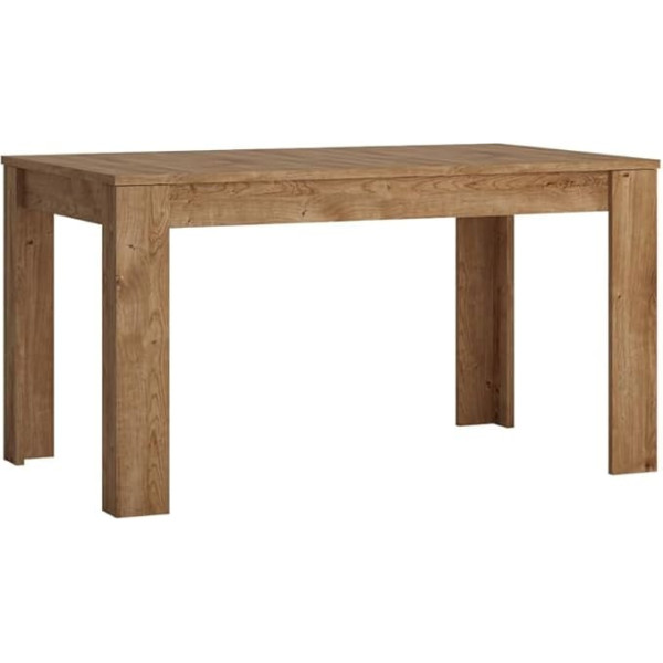 Lomadox Extendable Dining Table 140 - 180 cm Oak Wood Width 140 x Height 76.6 x Depth 85 cm