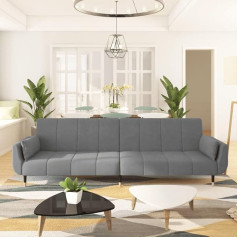 Zqqlvoo Floor Sofa Living Room Seating Furniture Sofa Bed 2-Seater with 2 Cushions Light Grey Velvet for Living Room Bedroom Home Cinema