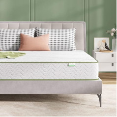 Novilla Mattress 180 x 200 cm Spring Mattress Hardness H2/H3 Öko Tex Certified Medium Firm Hybrid Mattress Box Spring Mattress Point Elastic Breathable for Bed Frame Slatted Frame Height 20 cm