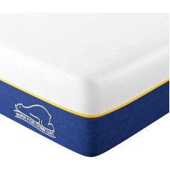 Wowttrelax Memoryschaum-Matratze, Kingsize, 15,2 cm, mittelfest, Matratze in einer Box, tiefblau