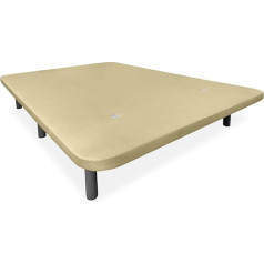 ‎Somnia Descanso Somnia Descanso - Reinforced 3D Cushion Base High Stability with 5 Crossbars with Ventilation Valves and 6 Metal Feet 27cm 135x190 Beige