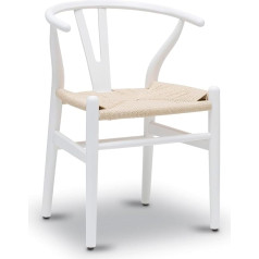 Poly & Bark Wegner Wishbone Style Chair Poly and Bark Modern White
