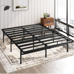 ‎Zinus Zinus Justin Easy to Assemble Mattress Pad Height 36cm Steel Stand Large Under Bed Space