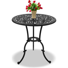 Centurion Supports Bangui Grey Cast Aluminium Garden Patio Bistro Table