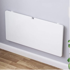 Wooden Wall Folding Table Wall Office Table Kitchen Table Floating Laptop Table Dining Table Desk Folding Table Computer Table Foldable Hanging Work Table Wall Cabinet White (90 x 60 cm / 35 x 24 inches)