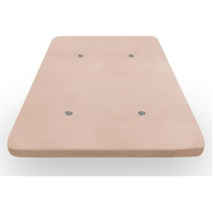 Hogar24 Es Beige 3D Fabric Padded Bottom with Air Valves Legs Not Included 105cm x 180cm