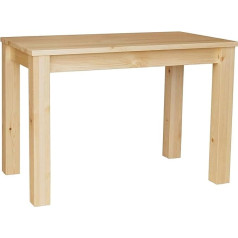 K Koma Dining Table Restaurant Table Solid Pine Wood Various Sizes Oak (60 x 80)
