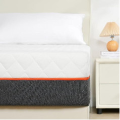 Good Nite Mattress 90 x 200 cm Hardness H2 & H3 Oeko-Tex Certified Comfort Mattress Height 18 cm Ergonomic Orthopaedic 5-Zone Cold Foam Mattress with Breathable Cover (90 x 200)
