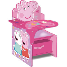 Arditex Peppa Pig Chair Desk with Storage Basket by Nixy Children One Size