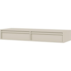 Selsey Evo Dressing Table Makeup Table 110 cm with 2 Drawers Hanging Grey Beige