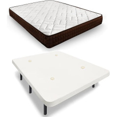 Hogar24 Es Viscosoft Dream Flex 18 Complete Bed with Breathable Fabric and 6 Legs 32 cm Dimensions: 135 x 190 cm