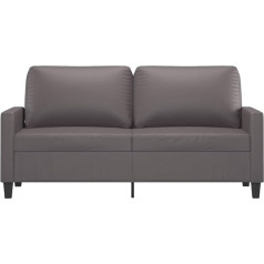 Gecheer 2-Seater Sofa Lounge Sofa Couch with Armrests Back Cushion Sofa Bed Living Room Sofa Metal Frame Seating Furniture Two Seater Guest Sofa Upholstered Sofa Bed 158 x 77 x 80 cm (W x D x H)