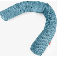 Lounge Pug , CloudSac C150-L Side Sleeper Pillow Latex Flakes Blend, Cord Turquoise
