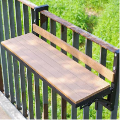 ‎Generisch Großer Klapptisch für kleine Räume, wandmontierter Schreibtisch, faltbarer Schreibtisch, schwebender Schreibtisch, Balkonmöbel, Decktisch