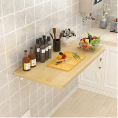 ‎Generisch Wall Mounted Computer Workstation, Bar Table, Folding Dining Table with Leaves, Convertible Work Table with Multiple Sizes(40cm, 60cm, 70cm, 90cm, 100cm, 120cm), Space Saving Design