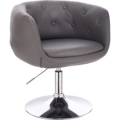 Svita Panama Retro Upholstered Lounge Chair, Cocktail Chair, Plate-Shaped Base