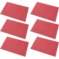Rtauhife Tischsets, 6er-Set, Waschbar, Abwischbar, Platzsets für Den Küchentisch, Hitzebeständig, rutschfest, Langlebig, Einfach zu Verwenden