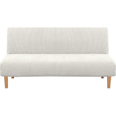 ‎Jianyana Jianyana Sofa Cover 3 Seater Armless Modern Sofa Bed (White)