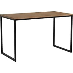 Zinus Jennifer Desk Table 119 x 61 x 73 cm - Metal and Wood Office Table - Multi-Purpose Table - Brown and Black