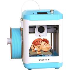 GEEETECH M1 Mini 3D Printer, 3D Printer for Beginners, Double Drive Direct Drive Extruder 3D Printer 250 mm/s for 3D Printer with Colour Screen, Three Cooling Fans, Filament Break Detection